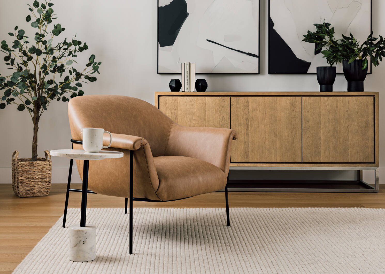 Tilda Armchair -Platt Tan