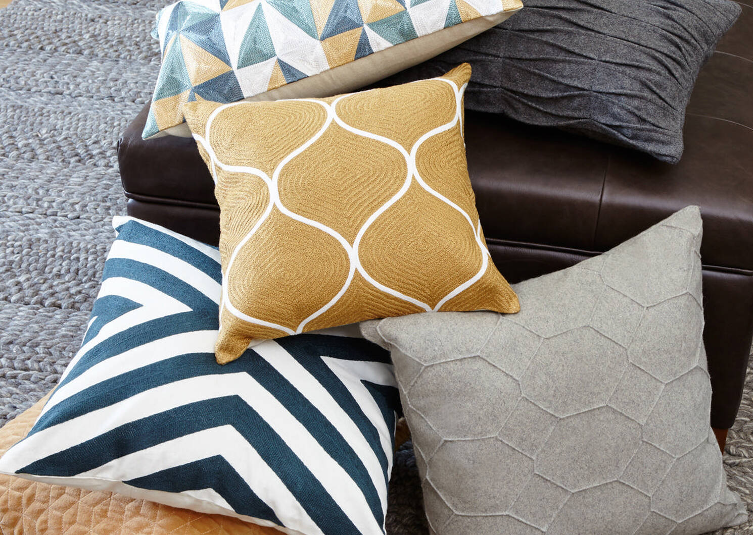 Hugo Rug - Grey-Cream