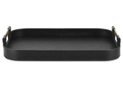 Plateau rectangulaire Riva noir