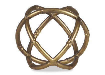 Petite boule déc. Minto laiton antique