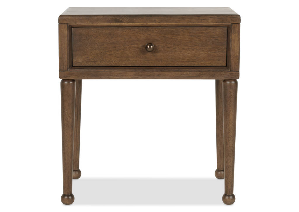 Sylvie 1 Drawer Nightstand -Idris Amber