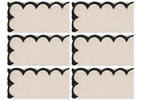 Lark Napkins Set of 6 Natural/Black