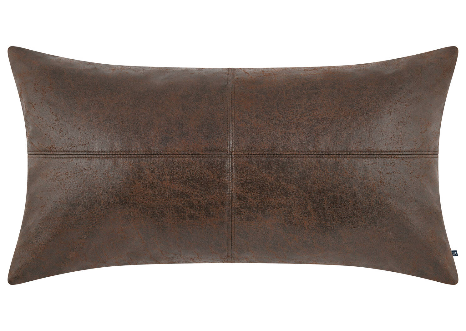 Jarvis Faux Leather Toss 12x22 Dark Brown