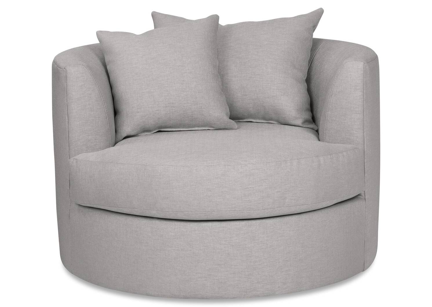 Cuddle Custom Swivel Chair Urban Barn