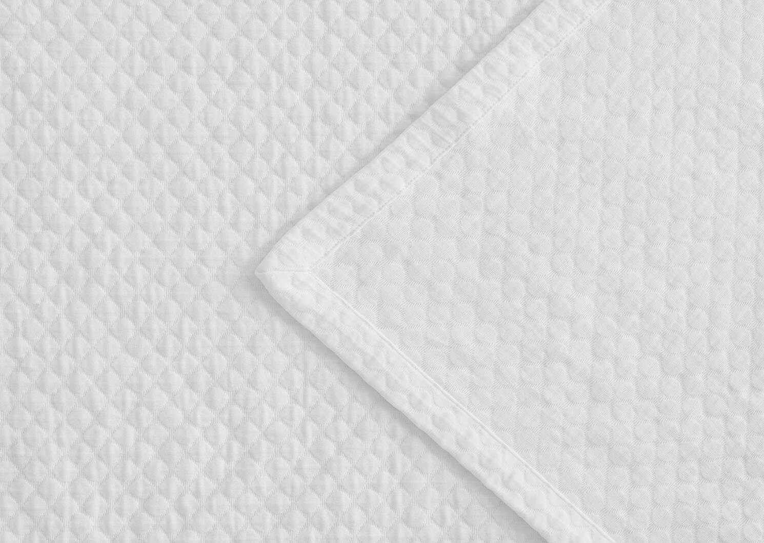 Olivia Cotton Coverlet Ivory