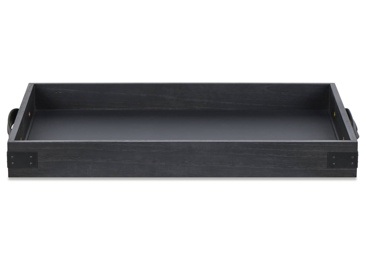 Beckett Wood Tray Large Black