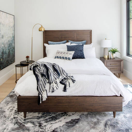 Asher Bed Mac Brown Queen