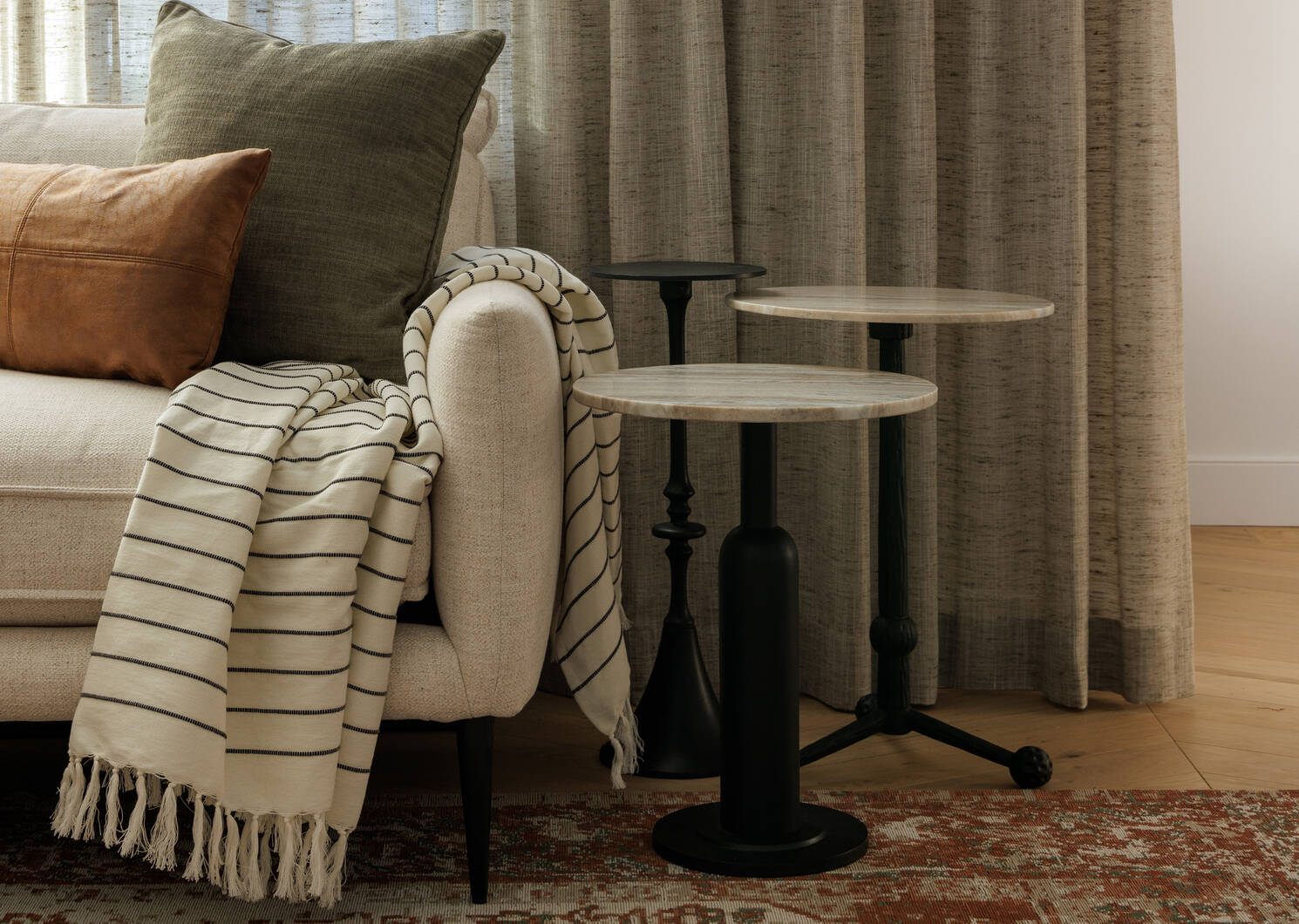 Aly Velji Marble Accent Table
