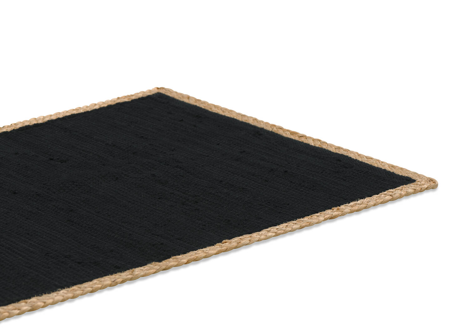 Randell Accent Rugs Black/Jute
