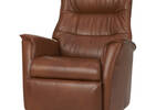 Paramount Leather Recliner -Sol Cinnamon