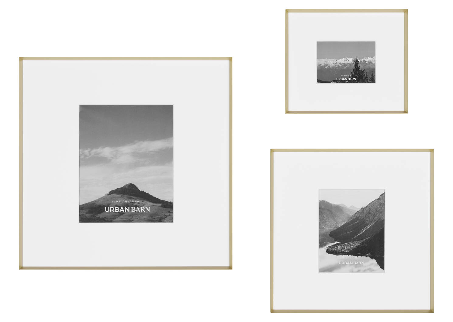 Russo Gallery Frame 8x10 Brass