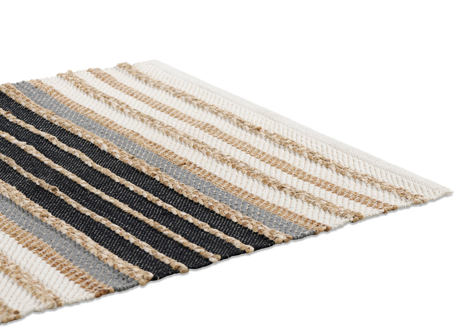 Saskia Accent Rugs - Nat/Ivory/Blk