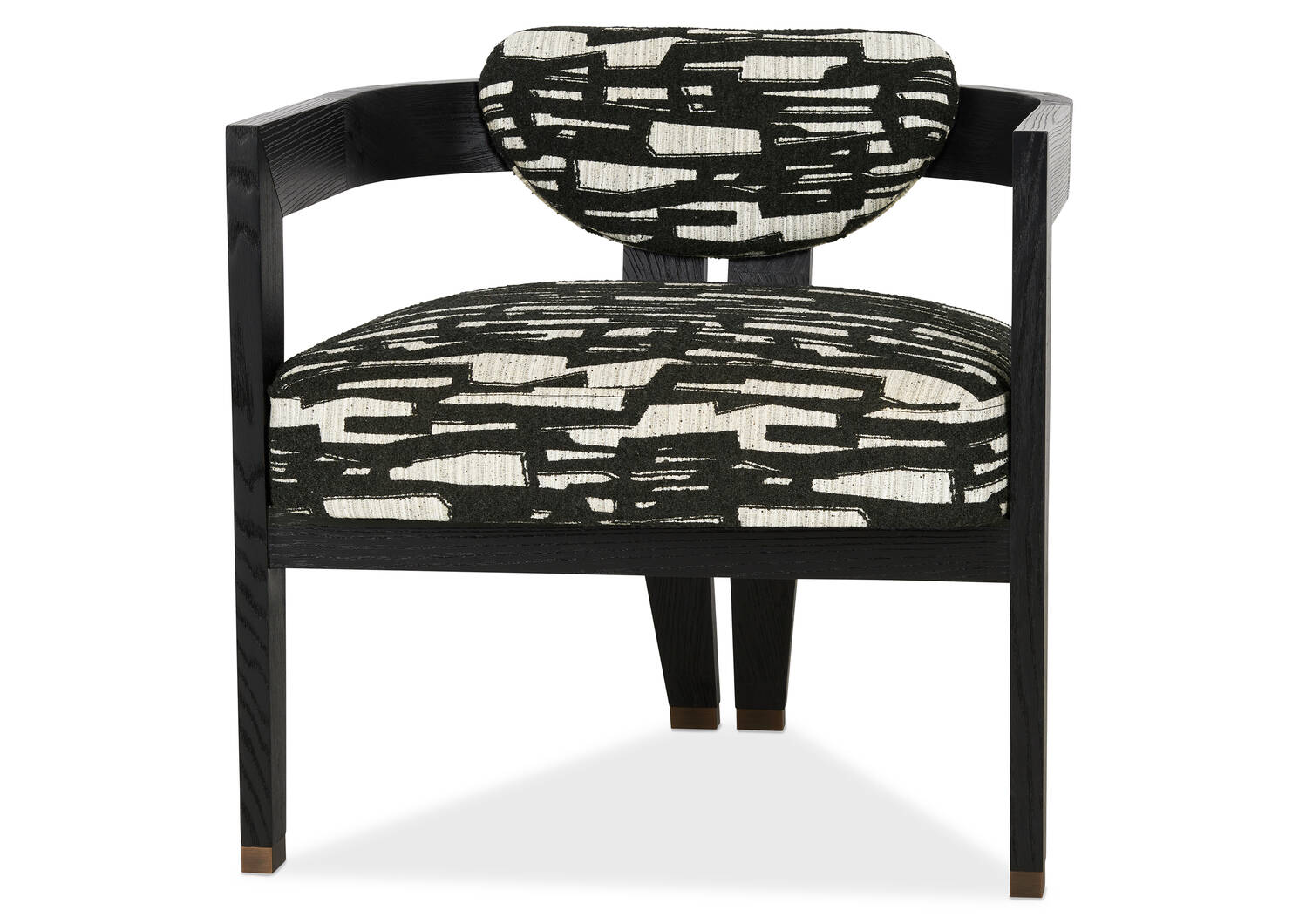 Aly Velji Armchair -Black/Abstract