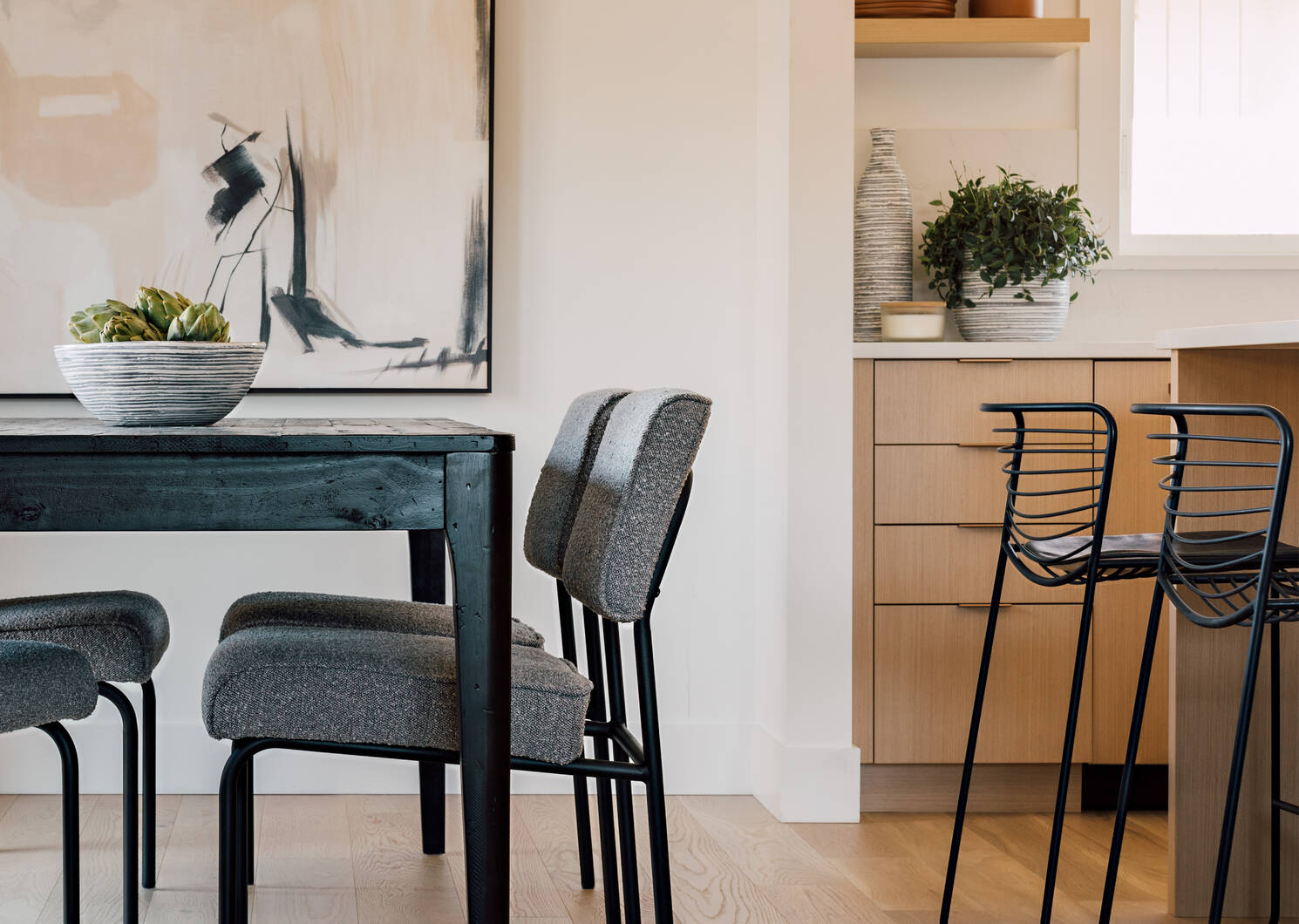 Niklas Counter Stool -Black