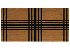 Plaid Doormat Natural