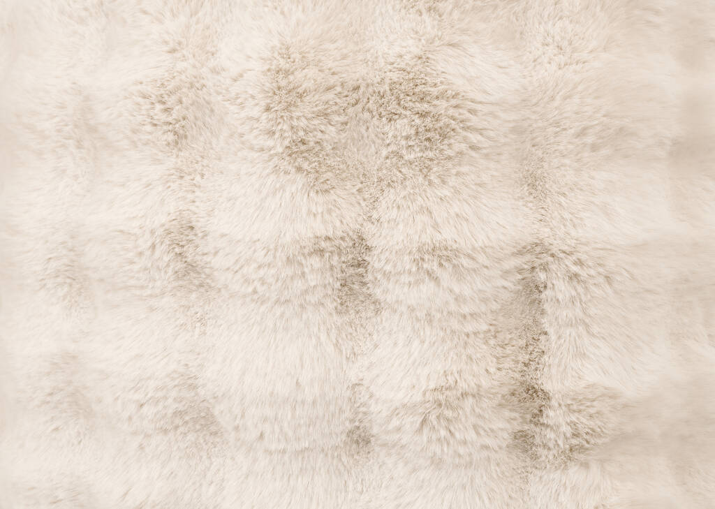 Coussin en f. fourrure Zoey 24x24 huître