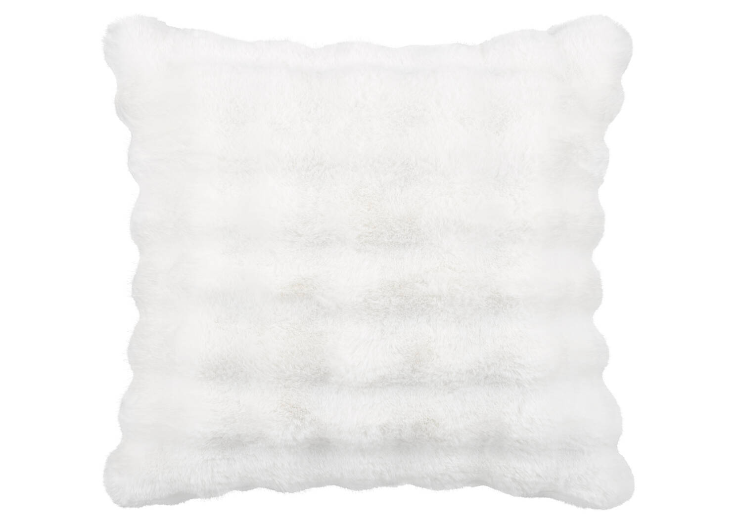 Zoey Faux Fur Pillow 24x24 White
