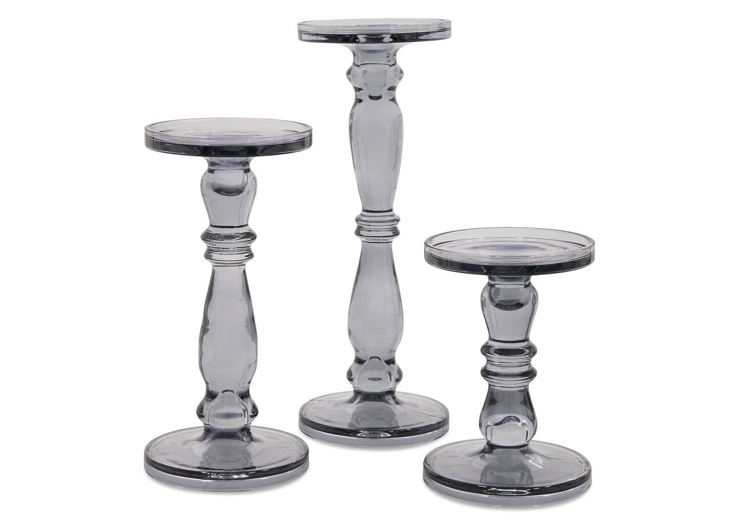 Agatha Candle Holders -Grey