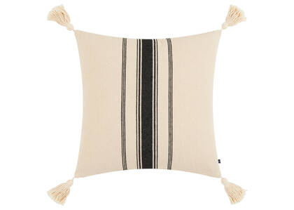 Lowe Striped Pillow 20x20 Ivory/Black