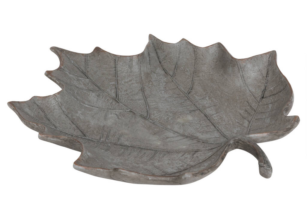Assiette décor. feuille d'érable Shay gr