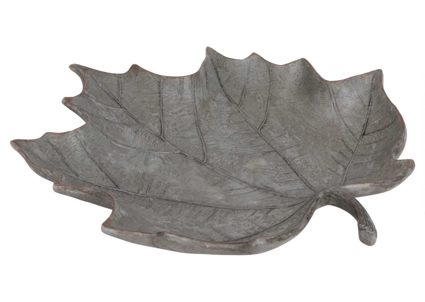 Shay Maple Leaf Dish Grey