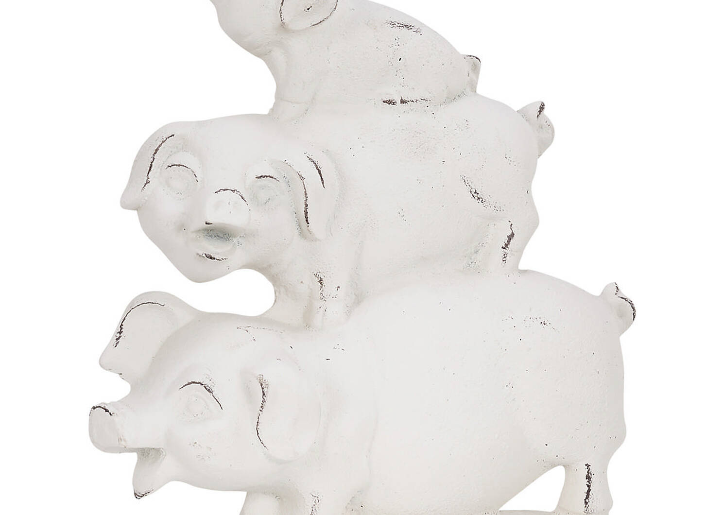 Déco Stacked Pigs blanche