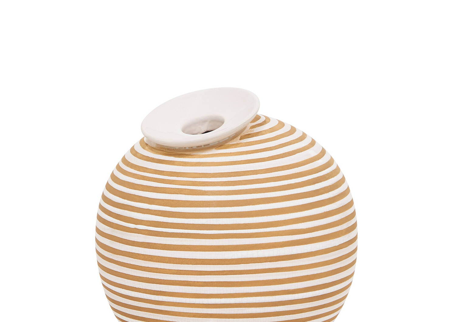 Petit vase Maddy savane/blanc