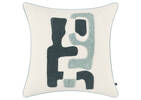 Coussin Pomo 20x20 ivoire/bleu