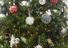 Santa's Attire Ball Orn White