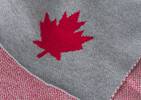 National Leaf Throw Grey/Natural/Red