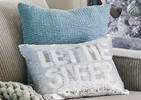 Bette Sequin Toss 12x18 White/Silver