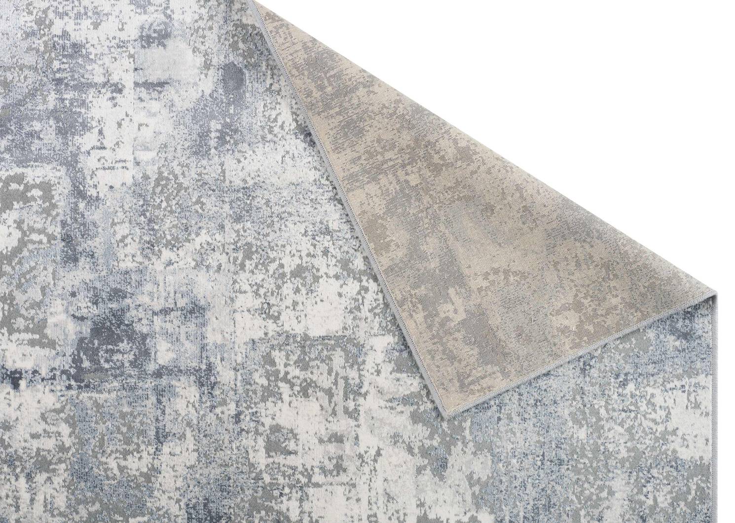 Capilano Rug 94x133 Silver/Blue