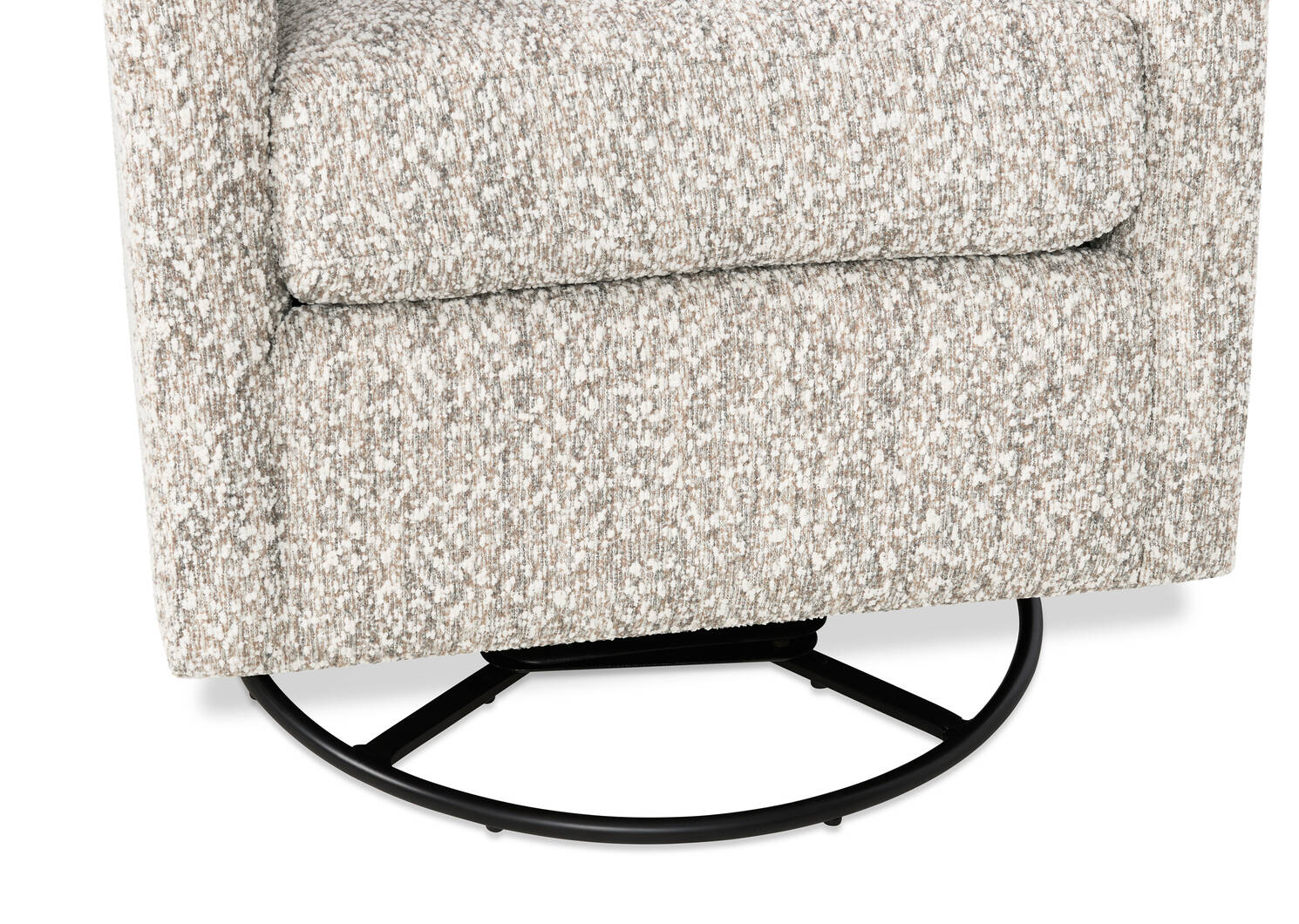 Sadie Swivel Armchair -Zell Pebble