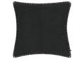 Finn Boucle Pillow 20x20 Black/Ivory