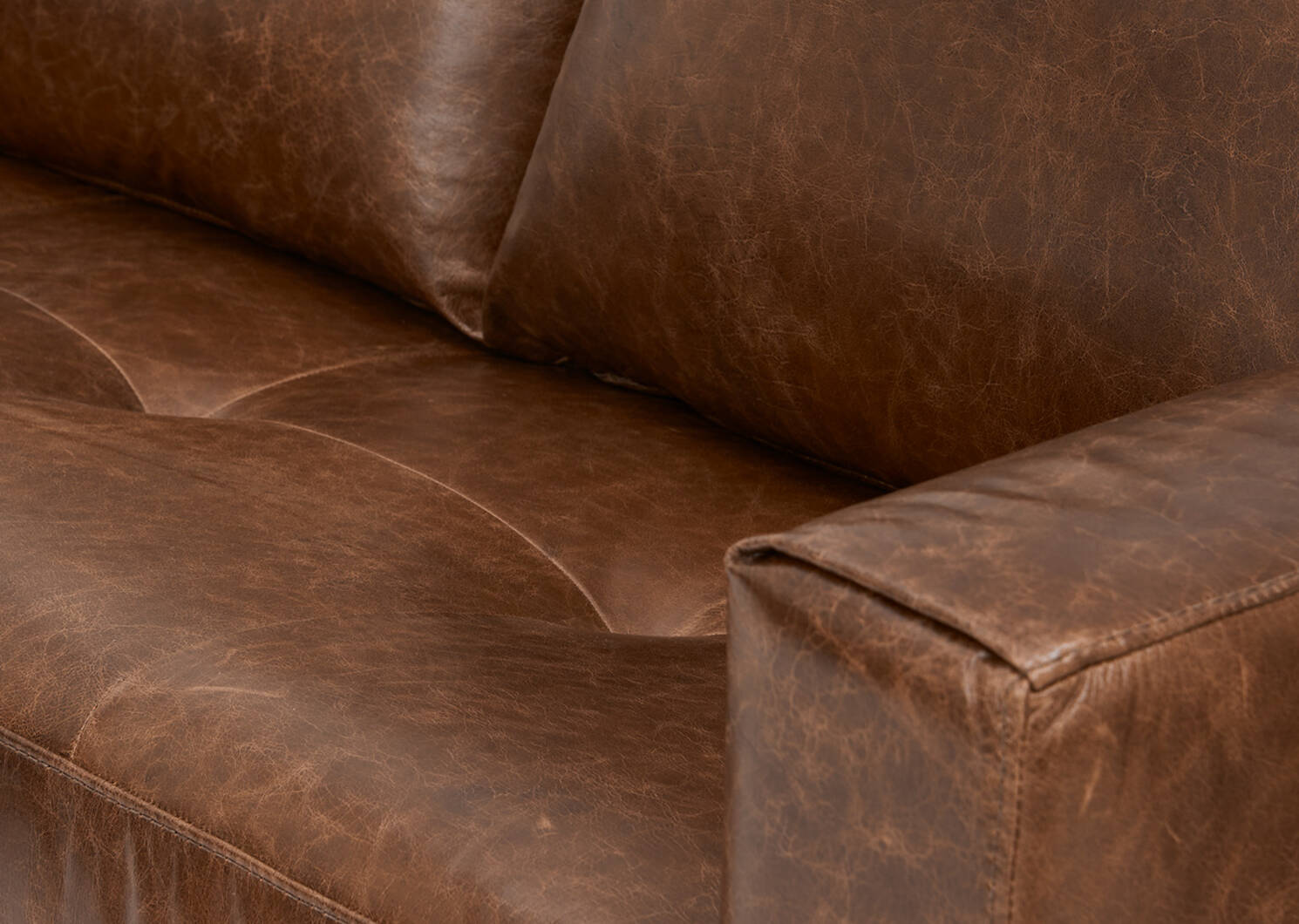 Lucca Custom Leather Sofa