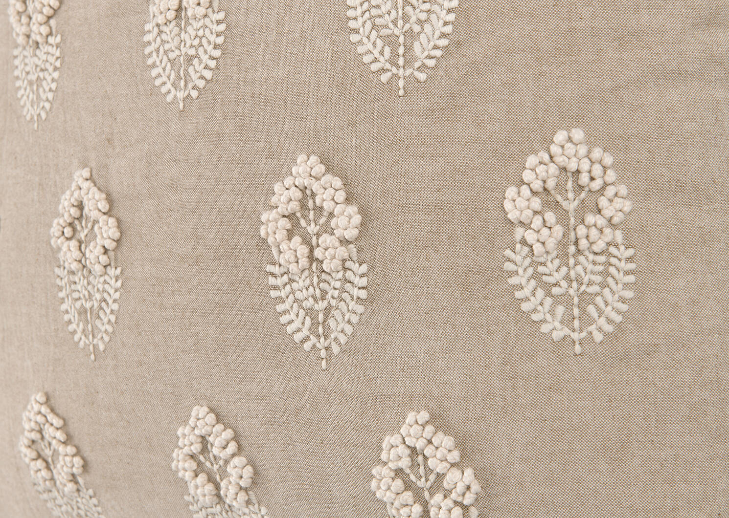 Selena Cotton Pillow 20x20 Sand/Ivory