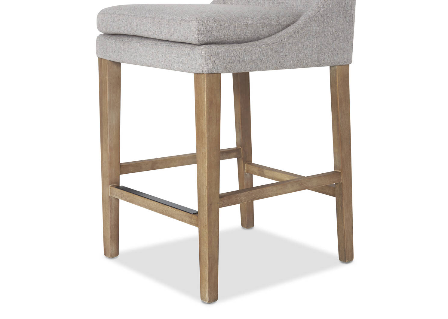 Tabouret Murdoch -Cyrilo argenté/faon