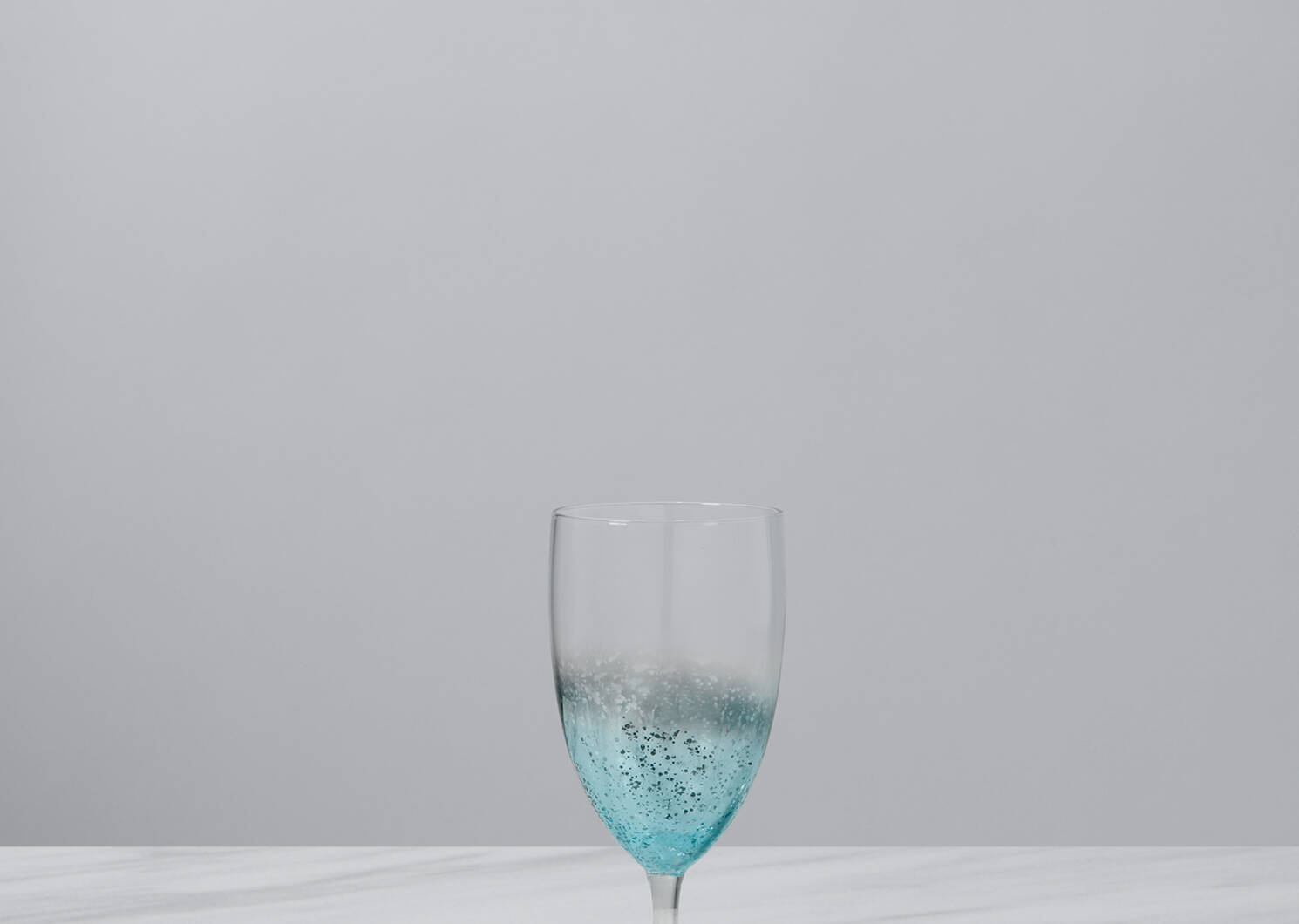 Verre à pied Shimmer aqua