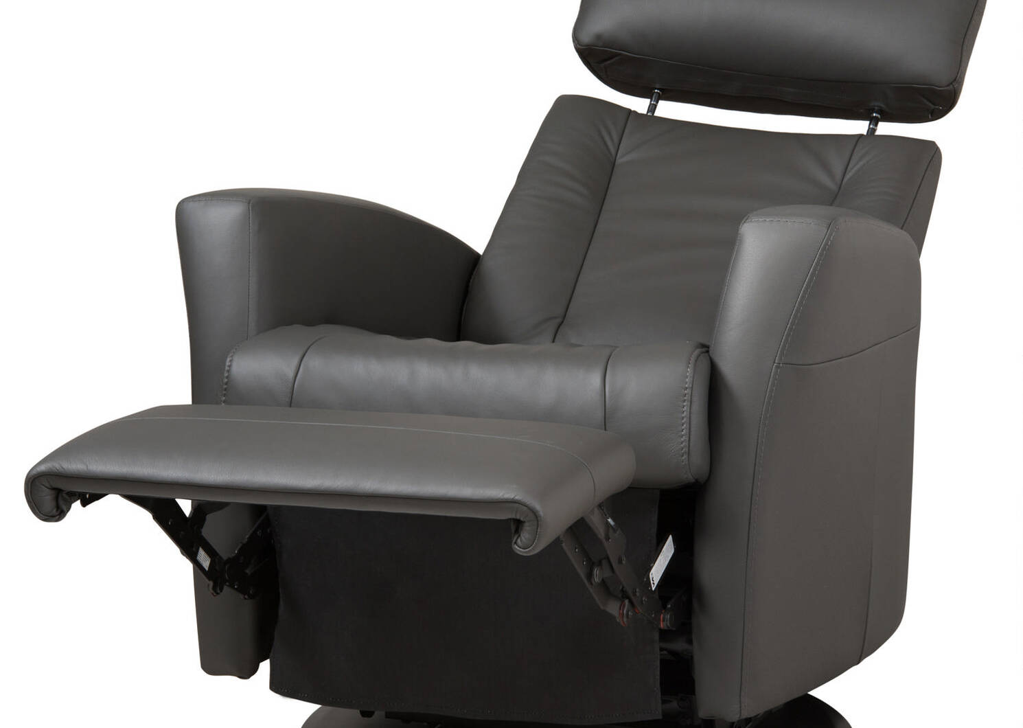 Belvedere Leather Recliner -Tre Graphite