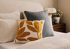Keri Floral Pillow 20x20 Ivory/Amber