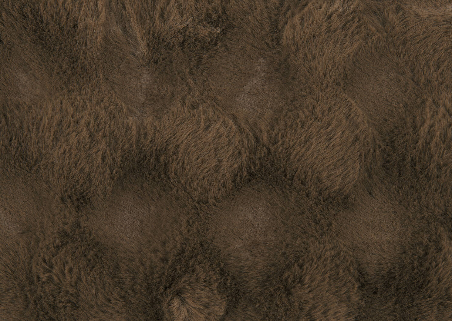 Zoey Faux Fur Throw Brown