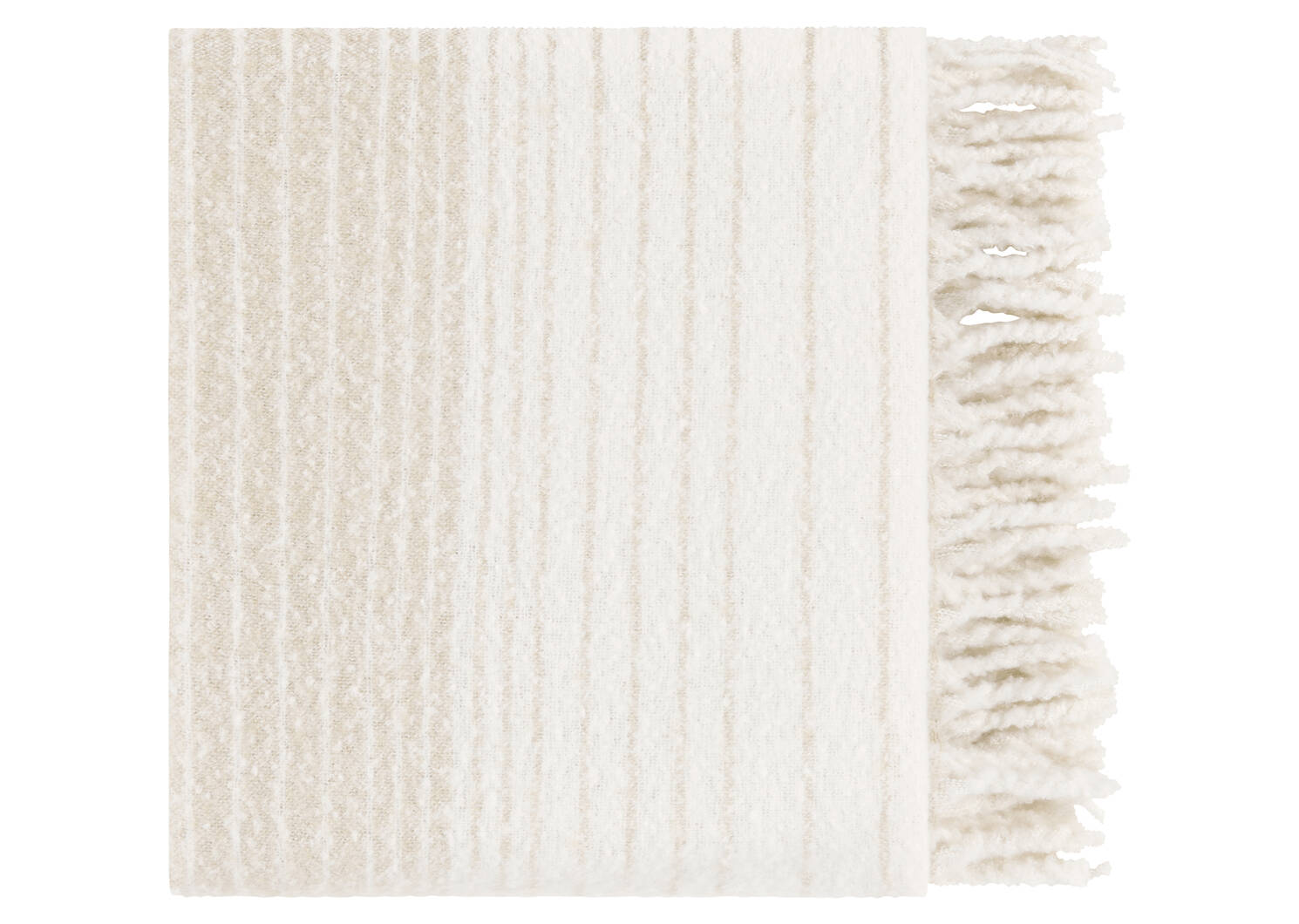 Arcus Striped Throw Sand/Ivory