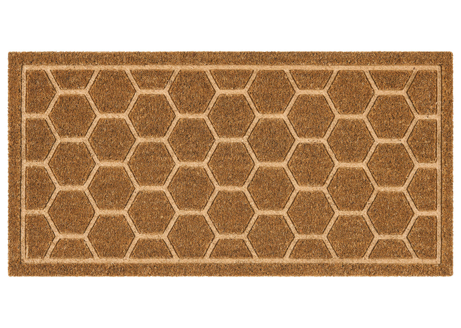 Paillasson en relief Honeycomb naturel