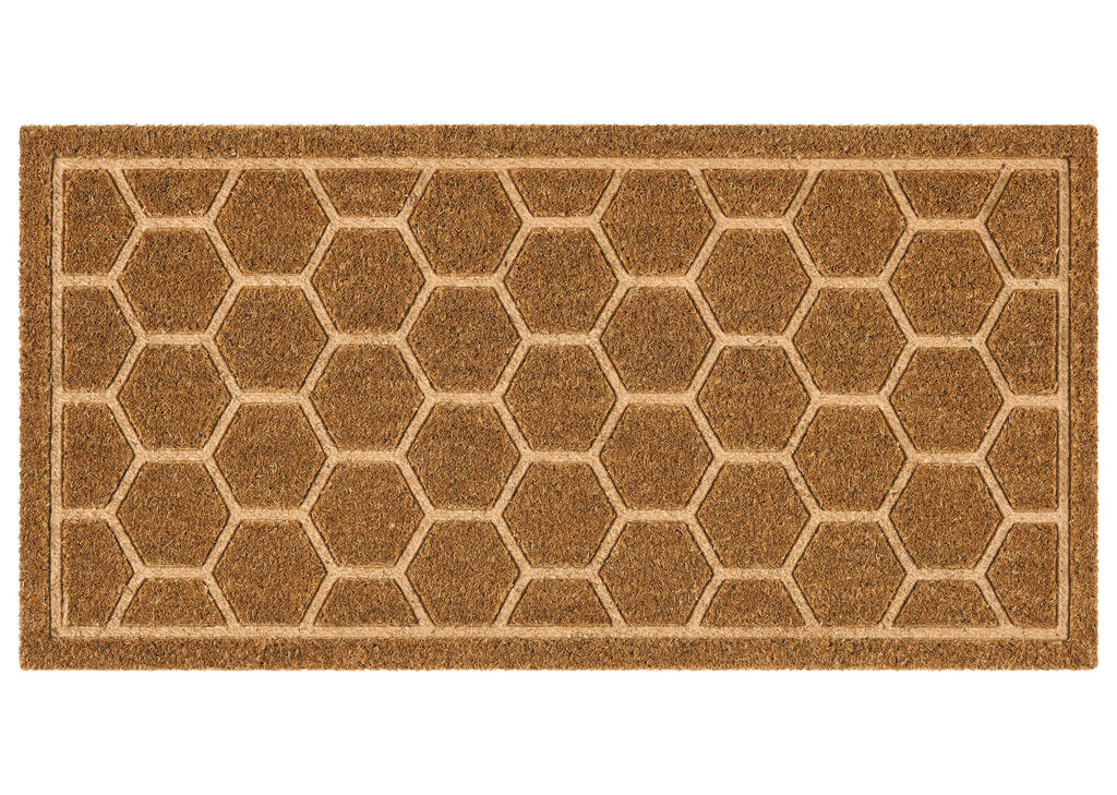 Paillasson en relief Honeycomb naturel