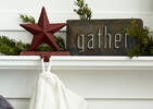 Twinkle Star Stocking Holder Red