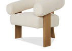 Fauteuil Aly Velji -naturel/ivoire