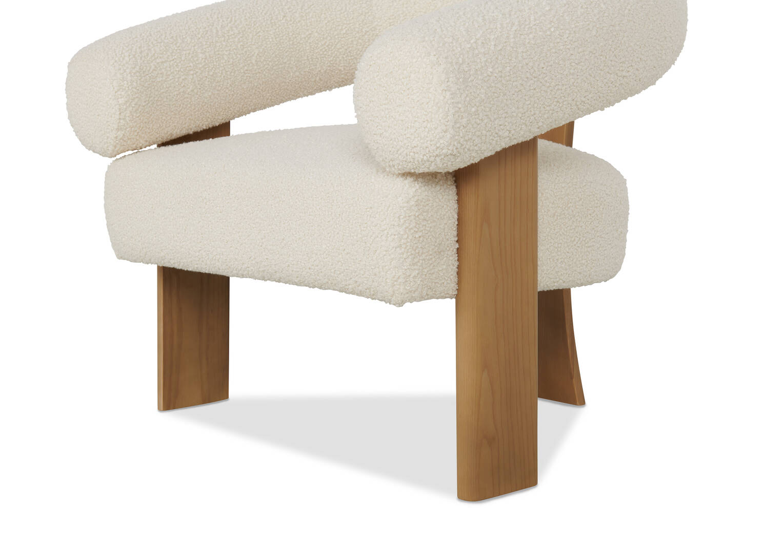 Fauteuil Aly Velji -naturel/ivoire