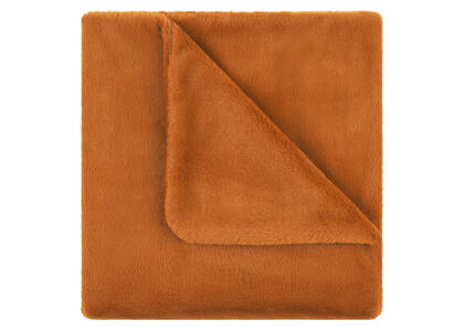 Ishkodens Vegan Fur Throw Clay