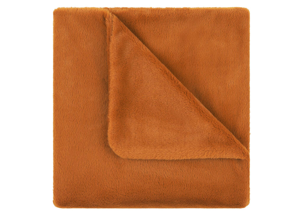 Ishkodens Vegan Fur Throw Clay
