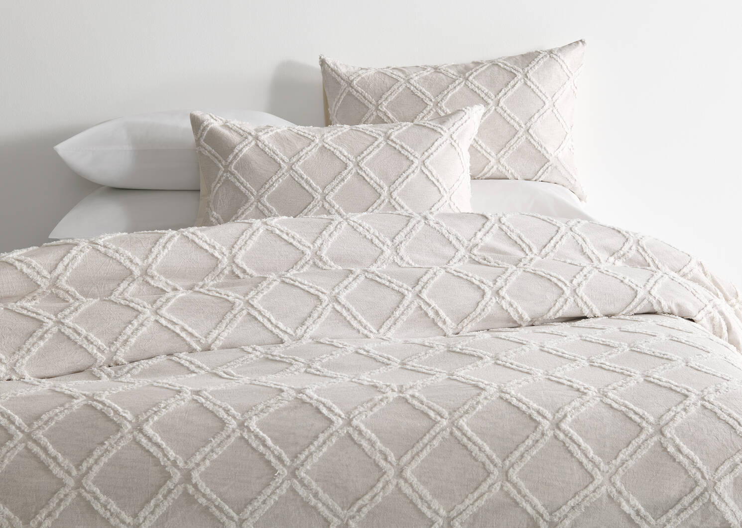 Jared Cotton Duvet Set King Ash